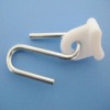 curtain hook-Iron galvanized steel hanger with white plastic,awning material,awning accessories