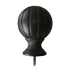 curtain poles set with resin finials