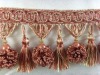 curtain tassel fringe and braid fringe tassel for home decoration