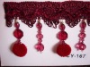 curtain  tassel  fringe with beads