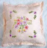 cushion,DIY ribbon embroidery cushion