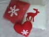 cushion with snowflake