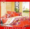 custom printed bed sheet set/ 4 pcs cover 100%polyester bedclothes