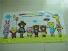 cute cartoon printing microfiber beach towel