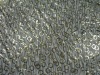 cvc burnout foil printed fabric