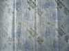 cvc burnout print shirt fabric