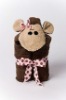 daisy girlish baby hoodeed towel