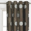damask rod pocket curtain panel