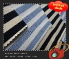 dark blue and white!colorstrip single jersey,knitting denim french terry fabric