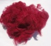 dark red polyester fiber