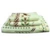 decorative bath towel sets reactive printing