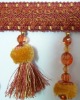 decorative bead curtain tassel