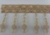 decorative curtain beaded fringe for home textile