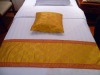 decorative cushion and bed runner