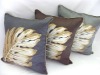 decorative embroidery cushion & pillow with cotton filling for promotion