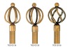 decorative golden iron hotel curtain rod/pole/pipe