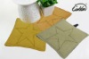 decorative linen cotton star embroidered vase pad tea cup coasters