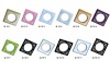 decorative plastic PVC bathroom  curtain pole rings