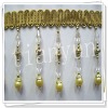 decorative plastic crystal and bead tassel fringe