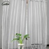 delicate stripe polyester/cotton transparent window curtain