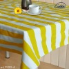 delicate yellow and white stripe decorative retangle table cloth