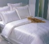 deluxe plain white hotel bedding set