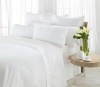 deluxe plain white hotel bedding set