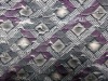 diamond printed knitted ruffle fabric