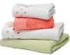 dobby 100% soild cotton terry towel with embroidery