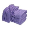 dobby purple face towel