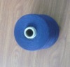 dope dyed navy blue spun yarn