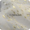 dot raw silk chiffon fabric