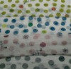 dots printed on knitted fabric