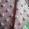 dotted knitted microfiber velour