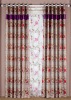 double layer panel of polyester embroidered organza curtain