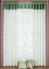 double layer panel of polyester embroidered organza curtain