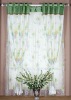 double layer panel of polyester printed organza curtain