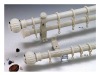 double  rustproof homes and gardens curtain rod&tube/pole set,alloy,9/10" rod diameter