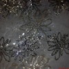 double sequin embroidery fabric