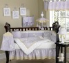 dragonfly purple baby crib bedding