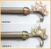 drapery curtain design curtain pipe (Sunflower finial)