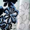 dull satin spandex printed fabric