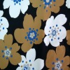 dull satin spandex printed fabric