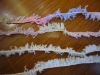 dyed dog hair fancy yarn for knitting, weaving