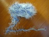 dyed fancy feather knitting  yarn in balls