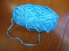 dyed fancy tape knitting yarn in cones or balls