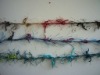 dyed polyester pigtail feather twisted yarn for knitting