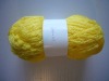 dyed pompom mesh yarn in balls for hand knitting