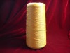 dyed viscose rayon filament yarn with flat cross-section