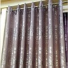 eco friendly flower jacquard polyester blackout curtain